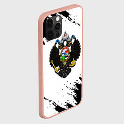 Чехол для iPhone 12 Pro Max Герб РФ имперская символика, цвет: 3D-светло-розовый — фото 2