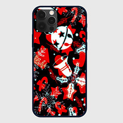 Чехол iPhone 12 Pro Max Рождественские паттерны орнамент