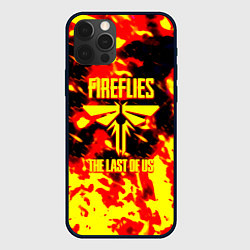 Чехол для iPhone 12 Pro Max The last of us огненное лого цикады, цвет: 3D-черный