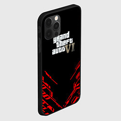 Чехол для iPhone 12 Pro Max GTA6 stripes game, цвет: 3D-черный — фото 2