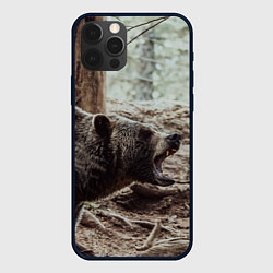 Чехол для iPhone 12 Pro Max Bear, цвет: 3D-черный