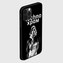 Чехол для iPhone 12 Pro Max Techno храм - соблазнительная монашка, цвет: 3D-черный — фото 2
