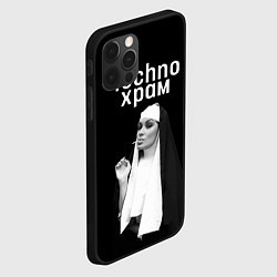 Чехол для iPhone 12 Pro Max Techno храм монашка надменный взгляд, цвет: 3D-черный — фото 2