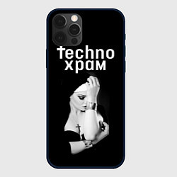 Чехол для iPhone 12 Pro Max Techno храм монашка с золотыми браслетами, цвет: 3D-черный