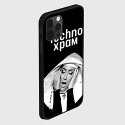 Чехол для iPhone 12 Pro Max Techno храм эмоциональная монашка, цвет: 3D-черный — фото 2
