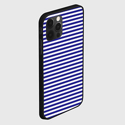 Чехол для iPhone 12 Pro Max Тельняшка моряка, цвет: 3D-черный — фото 2