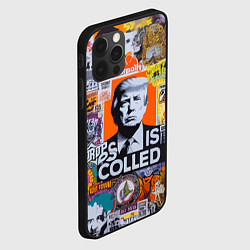 Чехол для iPhone 12 Pro Max Donald Trump - american сollage, цвет: 3D-черный — фото 2