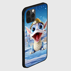 Чехол для iPhone 12 Pro Max Дракон милый новогодний 2024 символ года, цвет: 3D-черный — фото 2
