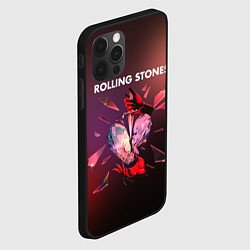 Чехол для iPhone 12 Pro Max Hackney diamonds - Rolling Stones, цвет: 3D-черный — фото 2