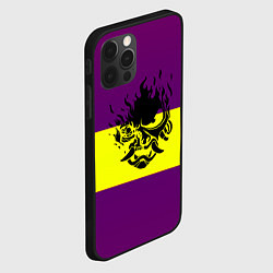 Чехол для iPhone 12 Pro Max Cyberpunk 2077 stripes, цвет: 3D-черный — фото 2