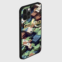 Чехол для iPhone 12 Pro Max Контр Страйк - милитари паттерн, цвет: 3D-черный — фото 2