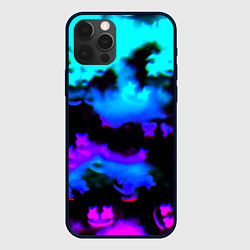 Чехол для iPhone 12 Pro Max Marshmello neon space, цвет: 3D-черный