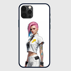 Чехол для iPhone 12 Pro Max Девушка в белом Cyberpunk 2077, цвет: 3D-черный