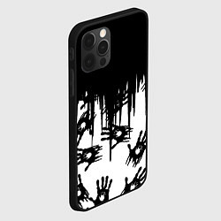 Чехол для iPhone 12 Pro Max Death Stranding отпечатки рук, цвет: 3D-черный — фото 2