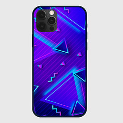 Чехол для iPhone 12 Pro Max Neon Pattern colored, цвет: 3D-черный