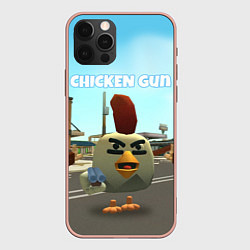 Чехол iPhone 12 Pro Max Chicken Gun - shooter