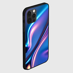 Чехол для iPhone 12 Pro Max Сплав металла голографический, цвет: 3D-черный — фото 2