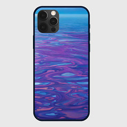 Чехол для iPhone 12 Pro Max Абстрактная вода живописная, цвет: 3D-черный