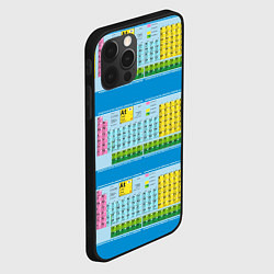 Чехол для iPhone 12 Pro Max Узор из таблицы Менделеева, цвет: 3D-черный — фото 2