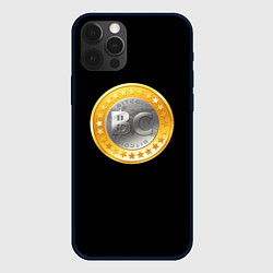 Чехол для iPhone 12 Pro Max BTC money, цвет: 3D-черный