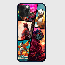 Чехол для iPhone 12 Pro Max Animal GTA, цвет: 3D-черный