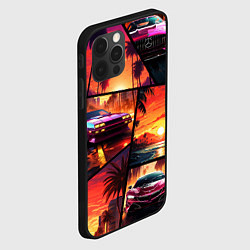 Чехол для iPhone 12 Pro Max GTA style art, цвет: 3D-черный — фото 2