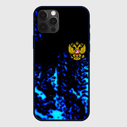 Чехол для iPhone 12 Pro Max Герб краски текстура, цвет: 3D-черный