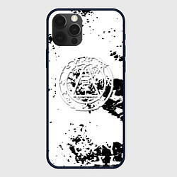 Чехол для iPhone 12 Pro Max Silent hill logo краски, цвет: 3D-черный