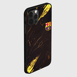 Чехол для iPhone 12 Pro Max Barcelona краски текстура, цвет: 3D-черный — фото 2