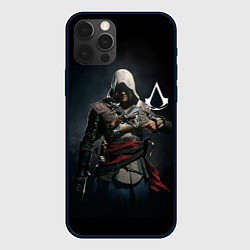 Чехол для iPhone 12 Pro Max Эдвард Кенуей Assassins black flag, цвет: 3D-черный