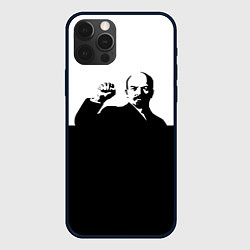 Чехол для iPhone 12 Pro Max Силуэт Владимира Ильича Ленина, цвет: 3D-черный