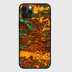 Чехол для iPhone 12 Pro Max Неон и медь, цвет: 3D-черный