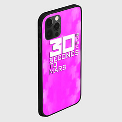 Чехол для iPhone 12 Pro Max 30 seconds to mars pink, цвет: 3D-черный — фото 2