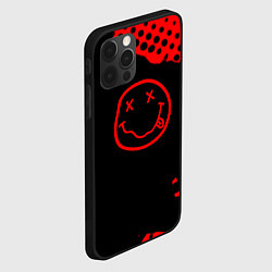 Чехол для iPhone 12 Pro Max Nirvana текстура краски, цвет: 3D-черный — фото 2