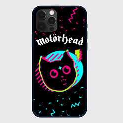 Чехол для iPhone 12 Pro Max Motorhead - rock star cat, цвет: 3D-черный