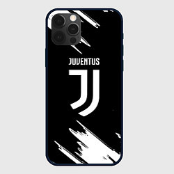 Чехол для iPhone 12 Pro Max Juventus краски текстура, цвет: 3D-черный