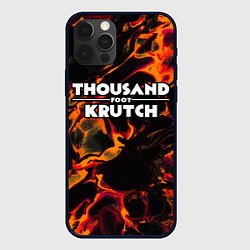 Чехол для iPhone 12 Pro Max Thousand Foot Krutch red lava, цвет: 3D-черный