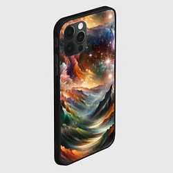 Чехол для iPhone 12 Pro Max Горы и блеск, цвет: 3D-черный — фото 2