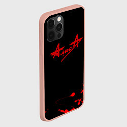 Чехол для iPhone 12 Pro Max Алиса краски текстура рок, цвет: 3D-светло-розовый — фото 2