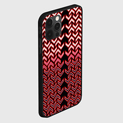 Чехол для iPhone 12 Pro Max Красные стрелки на чёрном фоне киберпанк, цвет: 3D-черный — фото 2