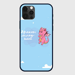 Чехол для iPhone 12 Pro Max Младший дракон, цвет: 3D-черный
