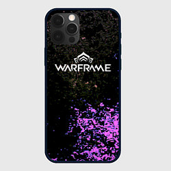 Чехол для iPhone 12 Pro Max Warframe брызги неоновых красок, цвет: 3D-черный