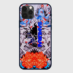 Чехол для iPhone 12 Pro Max Samurai cyberpunk карпы кои, цвет: 3D-черный