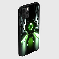 Чехол для iPhone 12 Pro Max Зеленый луч, цвет: 3D-черный — фото 2