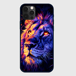 Чехол для iPhone 12 Pro Max Лев поп-арт, цвет: 3D-черный