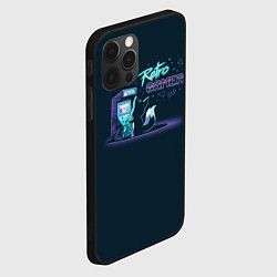 Чехол для iPhone 12 Pro Max Ретро геймер лисенок, цвет: 3D-черный — фото 2