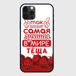 Чехол для iPhone 12 Pro Max Самая лучшая в мире тёща, цвет: 3D-черный