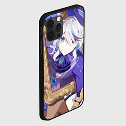 Чехол для iPhone 12 Pro Max Genshin Impact Furina улыбка картина, цвет: 3D-черный — фото 2