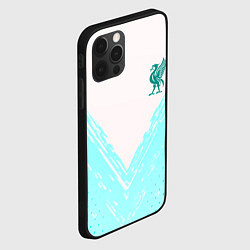 Чехол для iPhone 12 Pro Max Liverpool logo texture fc, цвет: 3D-черный — фото 2