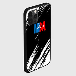 Чехол для iPhone 12 Pro Max Basketball текстура краски nba, цвет: 3D-черный — фото 2